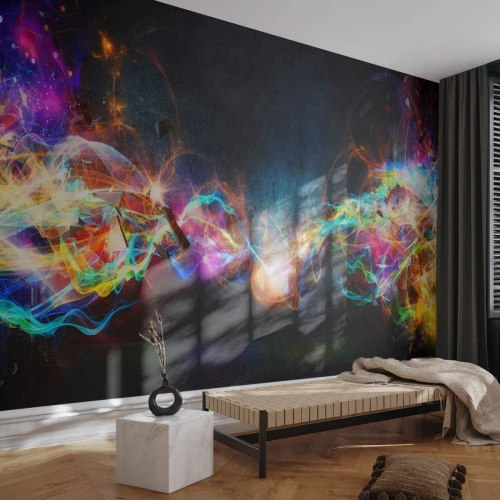Fototapeta Samolepicí Deluxe Sticker - Radostně proti tmě - Abstrakce, Kus, Exploze - 250x175 cm