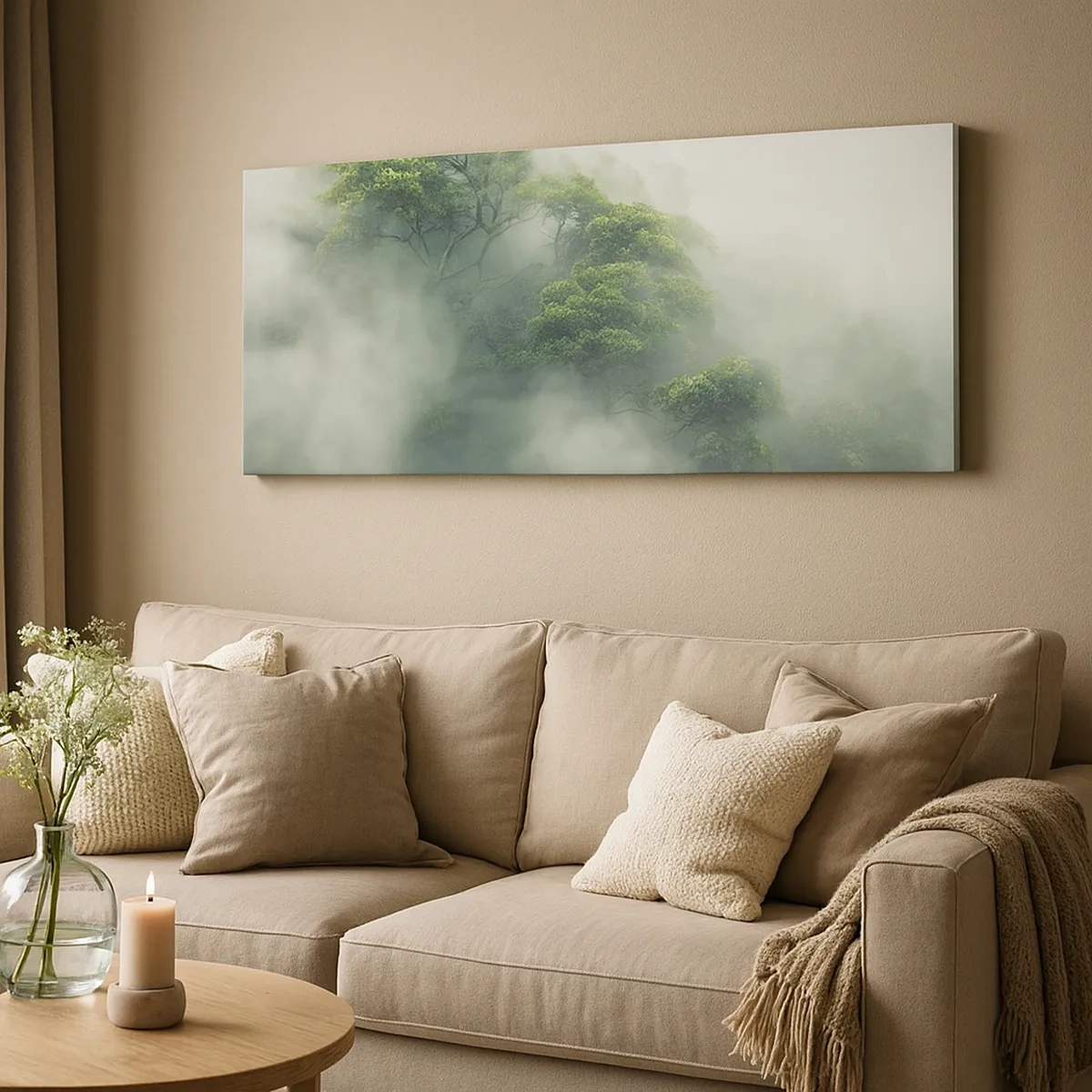Obraz na plátně - Zahalené mlhou - 30x30 cm