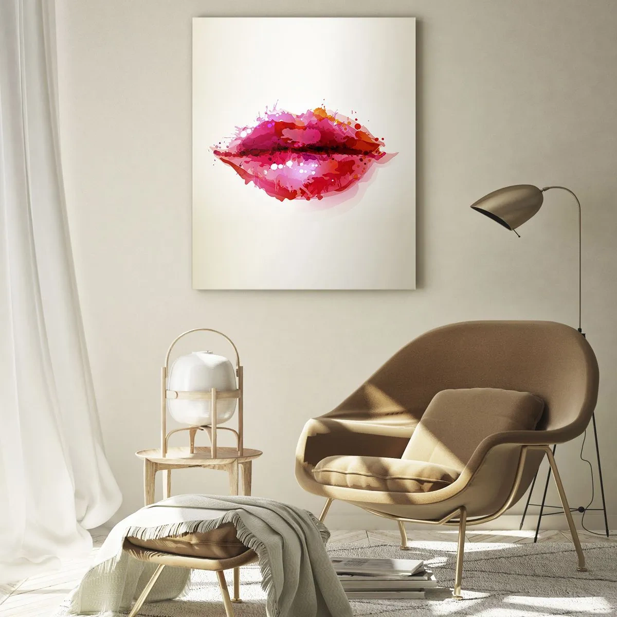 Obraz na skle - Červenější než červená - 50x70 cm