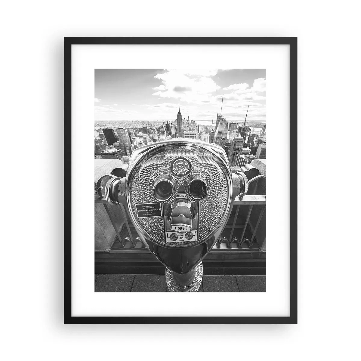 Plakát v černém rámu - Město nad městy - 40x50 cm