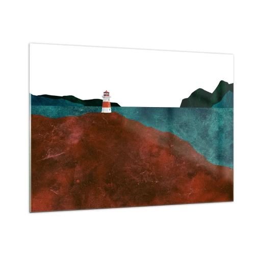 Obraz na skle - Hledící na moře - 100x70 cm