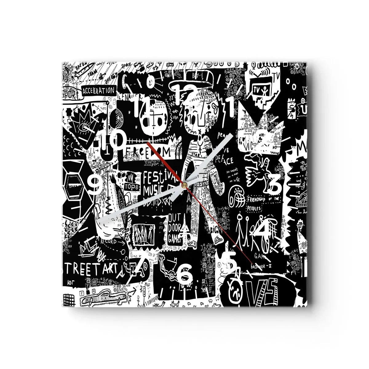 Nástěnné hodiny - Práva a radosti duševního mládí - 30x30 cm