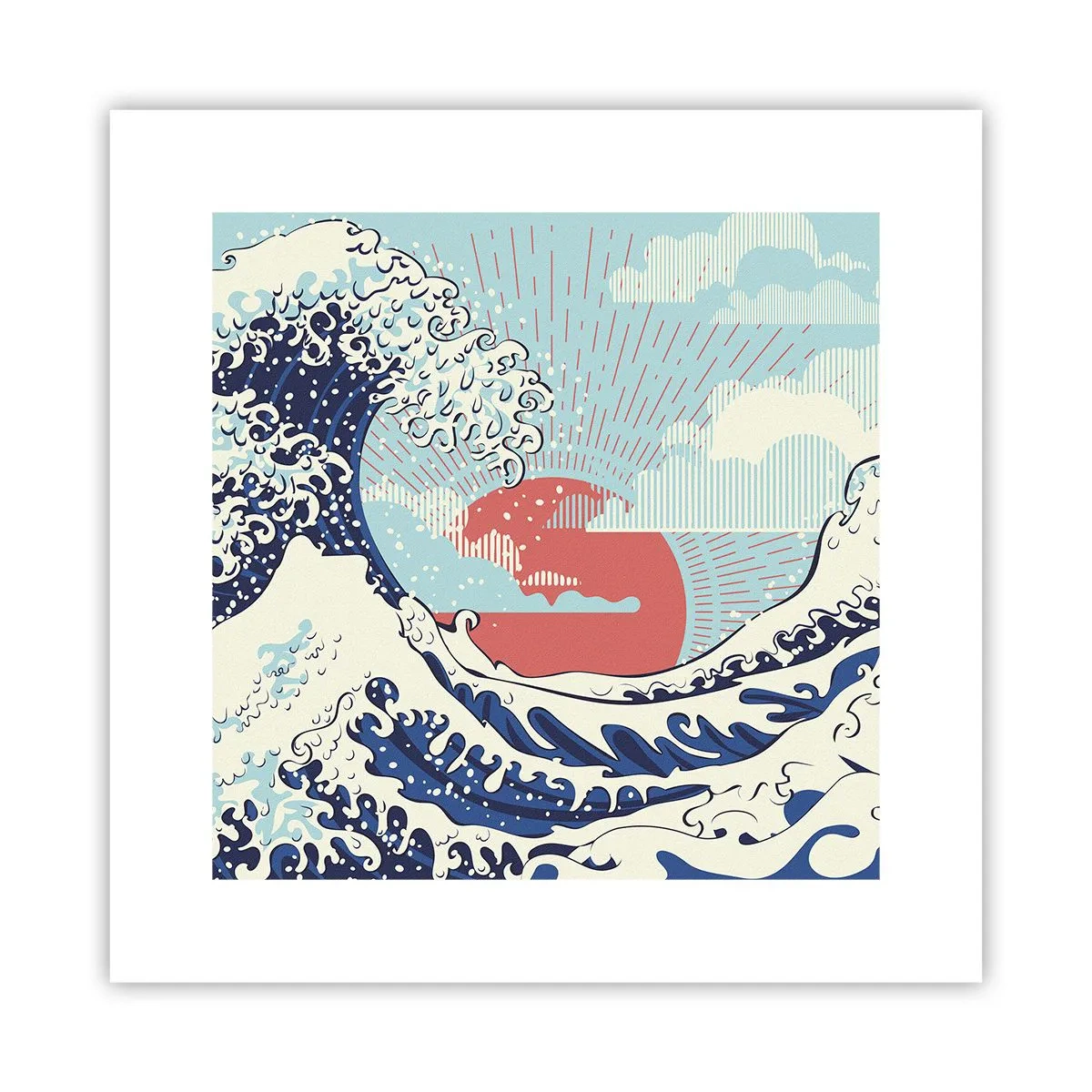 Plakát - Z japonských inspirací - 30x30 cm