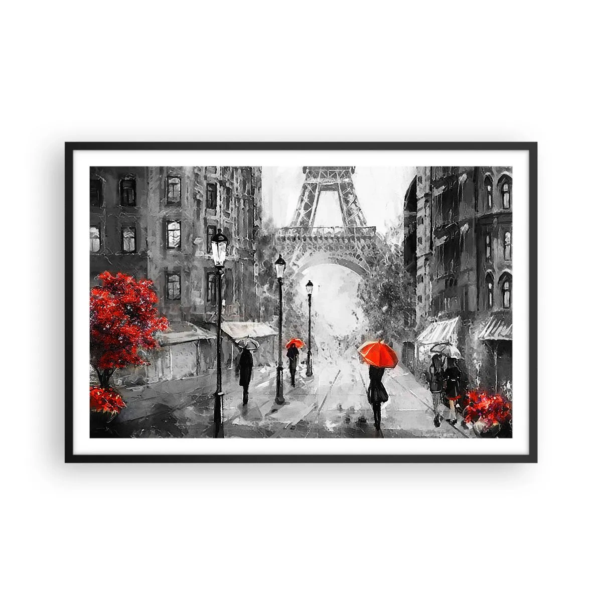 Plakát v černém rámu - Všechny cesty vedou k ní - 91x61 cm