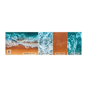 Vzor Fototapety Samolepicí Deluxe Sticker - Vždy pár - Krajina, Moře, Pláž - 100x30 cm