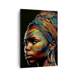 Obraz na plátně - Africká královna - 50x70 cm