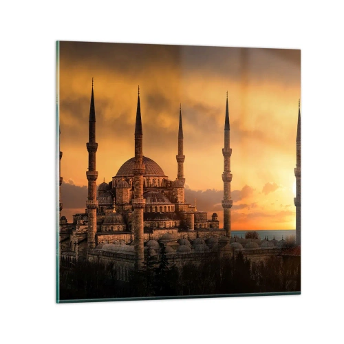 Obraz na skle - Bůh je velký - 70x70 cm