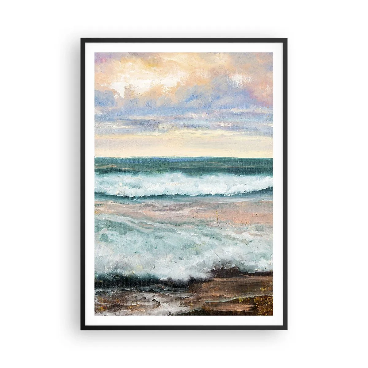 Plakát v černém rámu - Tady uhladíš duši - 70x100 cm