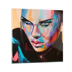 Obraz na skle - Divokost srdce - 30x30 cm