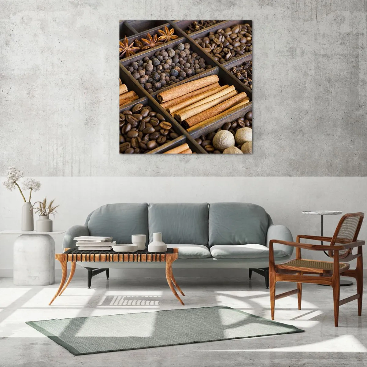 Obraz na skle - Pokladnice vůní - 40x40 cm