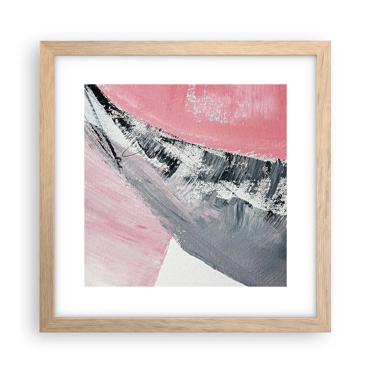 Plakát v rámu světlý dub - Sladěná kompozice - 30x30 cm