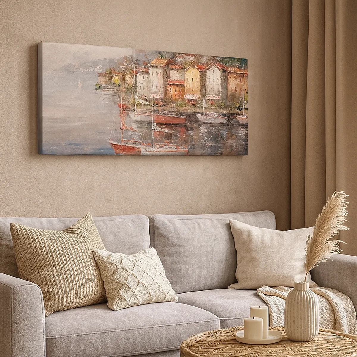 Obraz na plátně - Romantický přístav - 30x30 cm