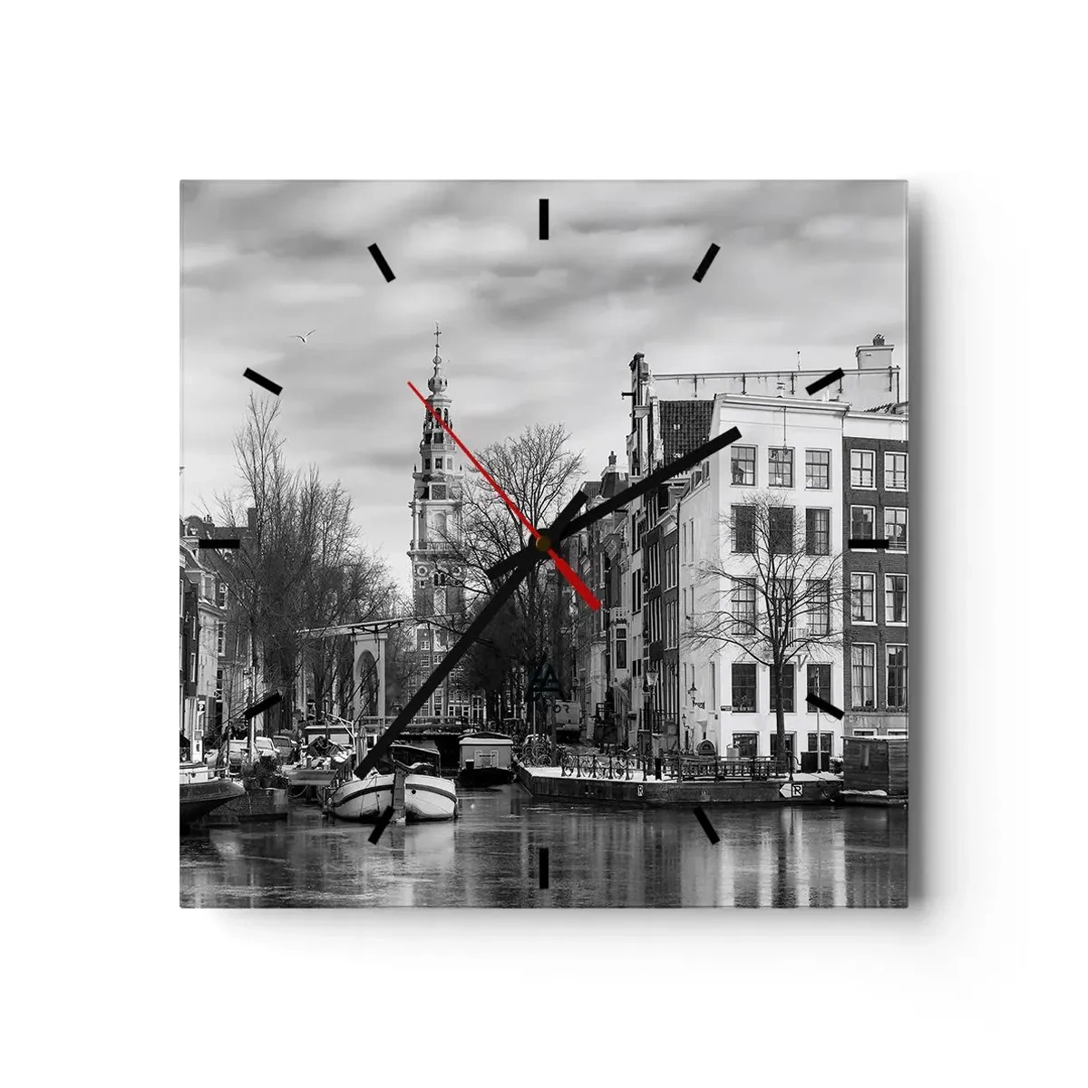 Nástěnné hodiny - Amsterdamské vibrace - 30x30 cm