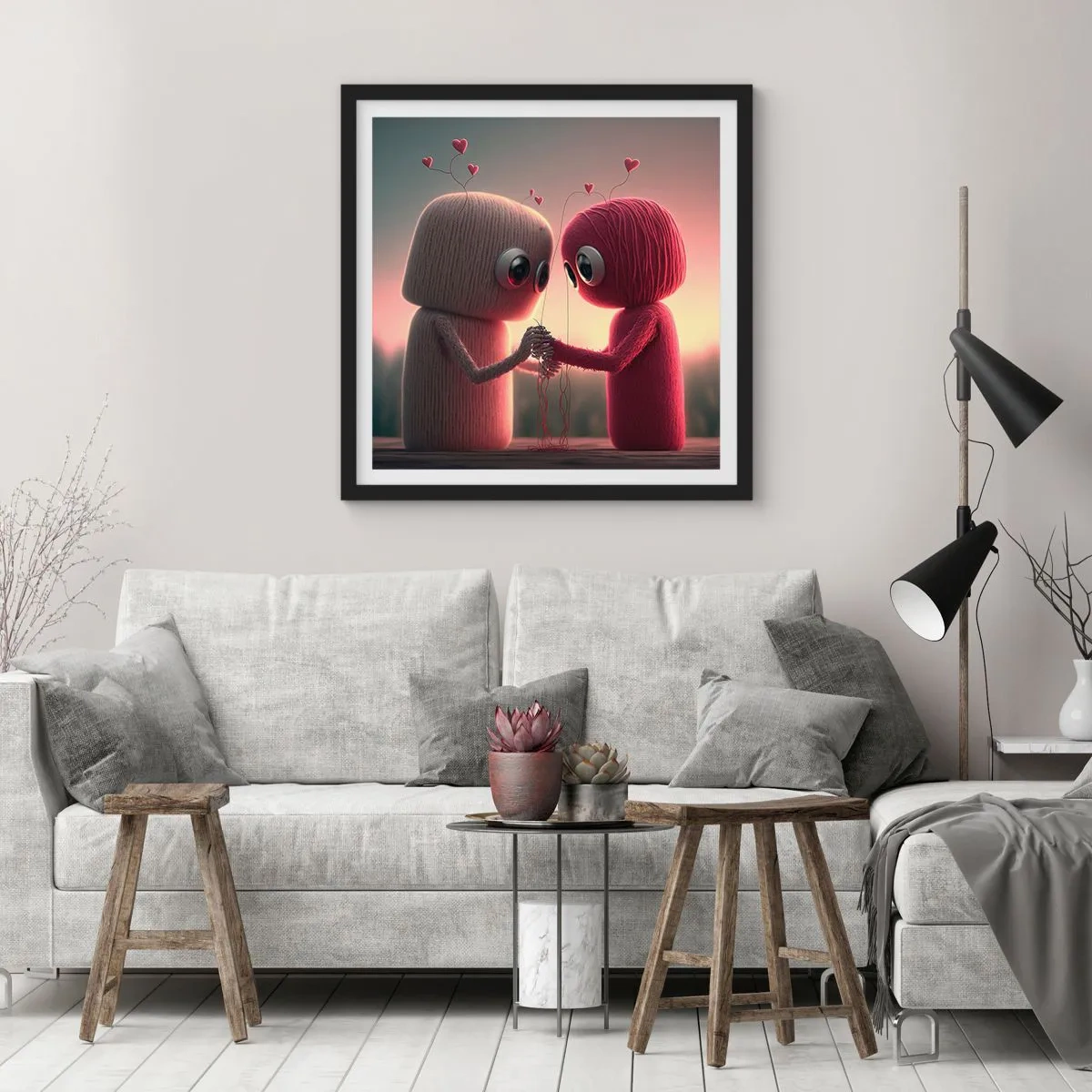 Plakát v černém rámu - Každý může milovat - 30x30 cm