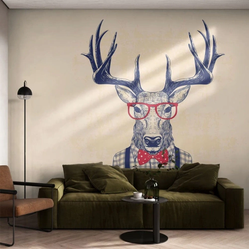 Fototapeta Premium Canvas - Zábavná extravagance - Abstrakce, Jelen, Bederní - 250x175 cm