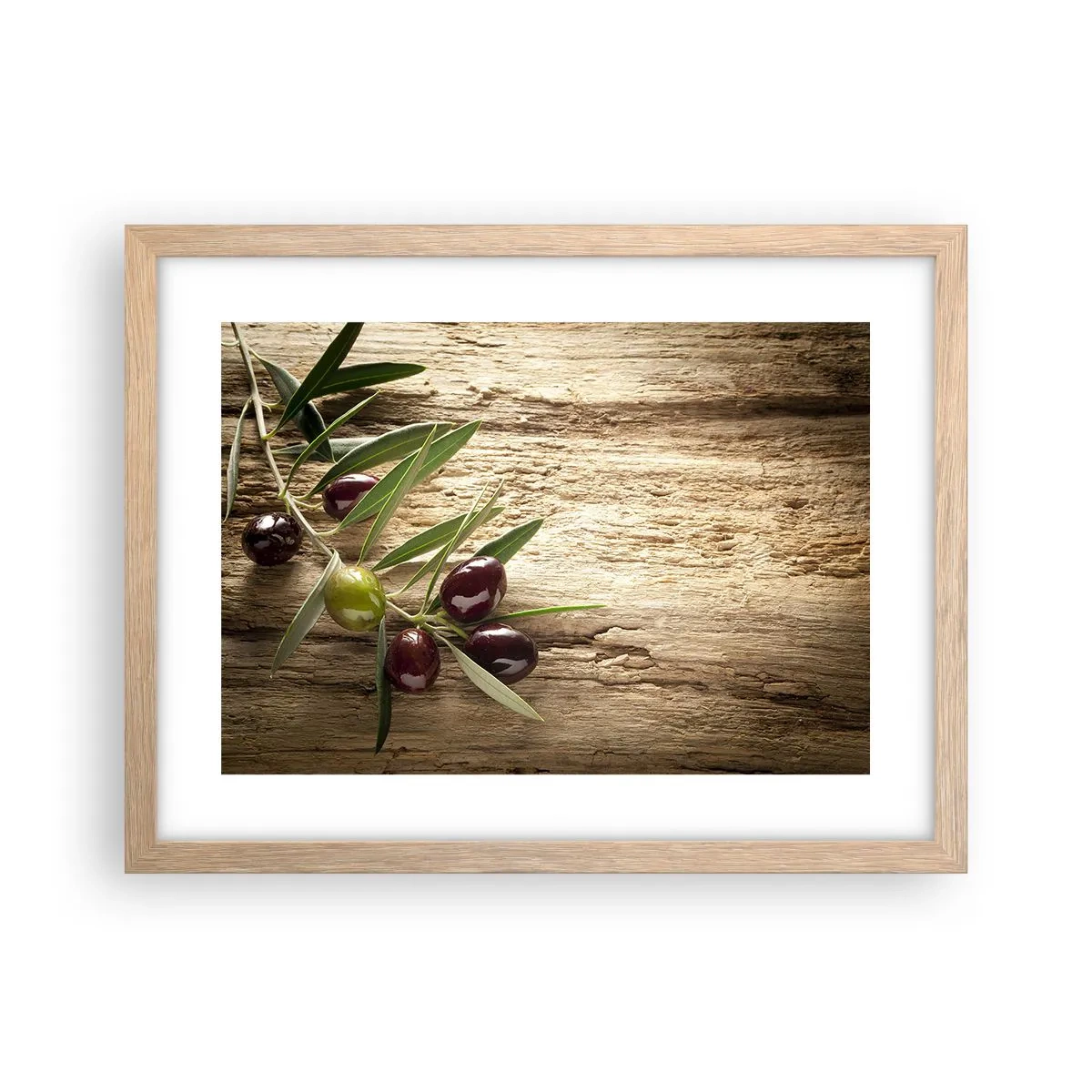 Plakát v rámu světlý dub - Přímo od přírody - 40x30 cm