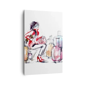 Obraz na plátně - Posaďme se před cestou - 80x120 cm