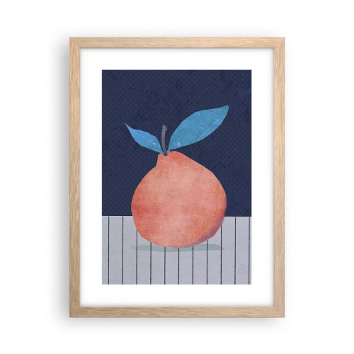 Plakát v rámu světlý dub - Konvexita a rovina - 30x40 cm