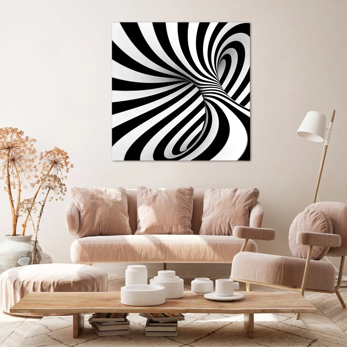Obraz na plátně - Kompozice: tančící prostor - 70x70 cm