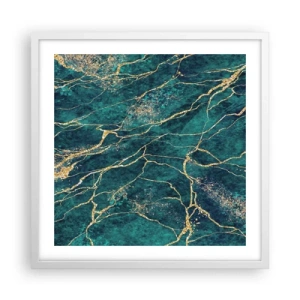 Plakát v bílém rámu - Zlatá žíla - 50x50 cm