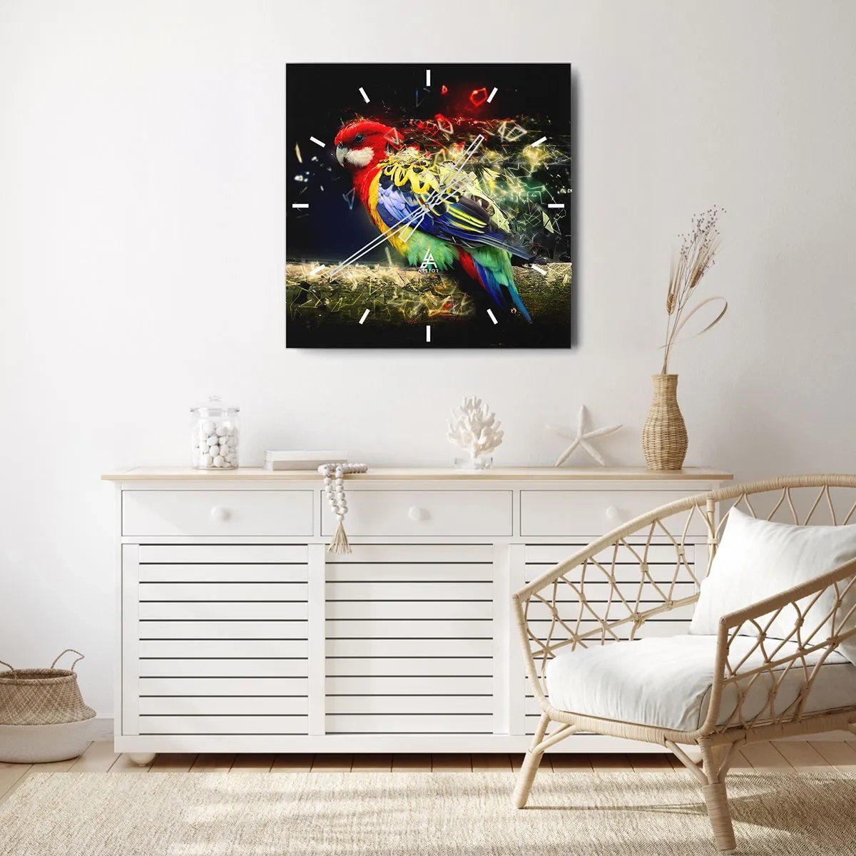 Nástěnné hodiny - Posel záře - 40x40 cm