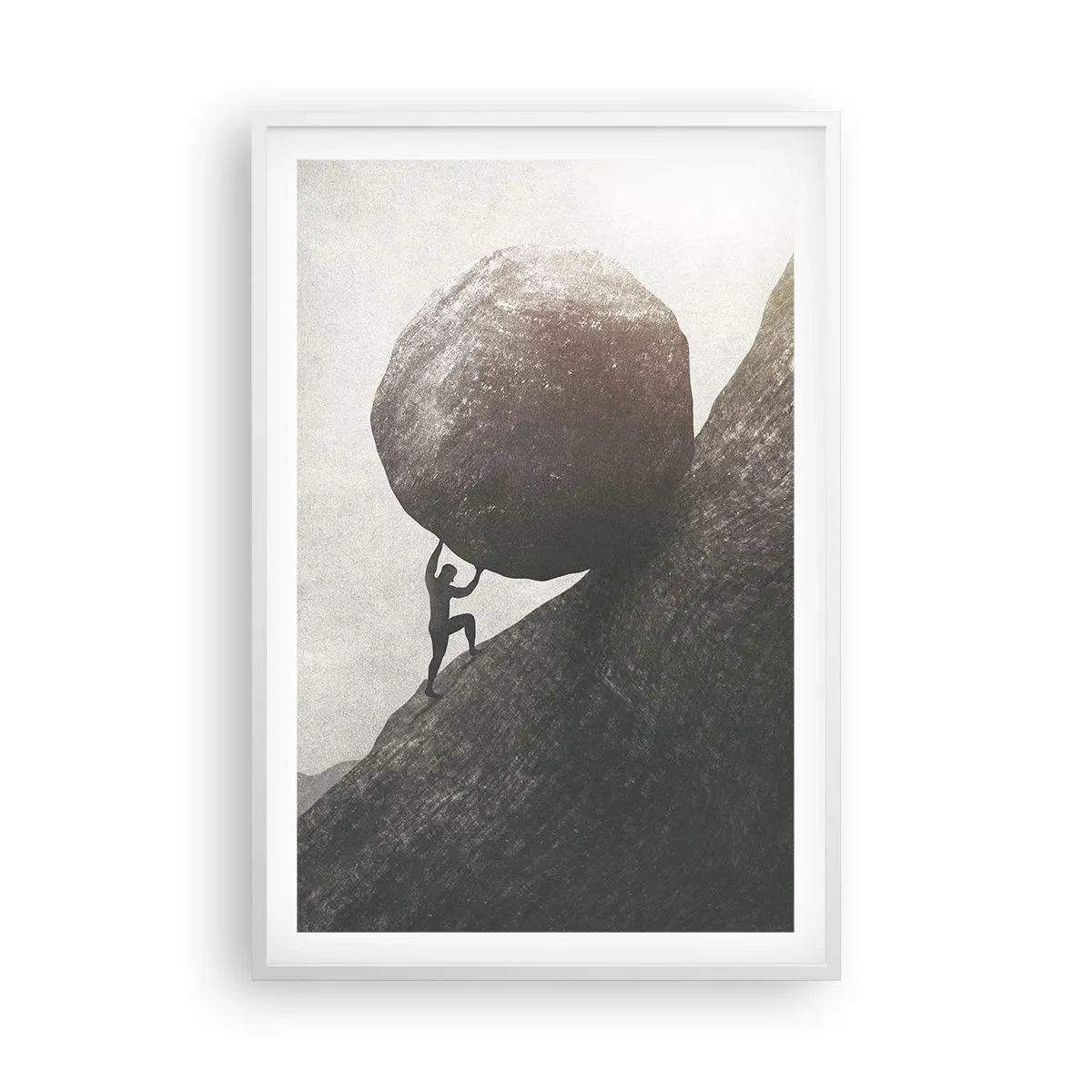 Plakát v bílém rámu - Věřím, proti vší naději - 61x91 cm