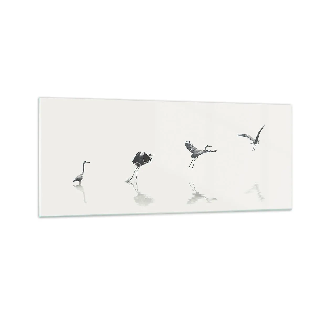 Obraz na skle - Čtyři jednoduché kroky - 100x40 cm