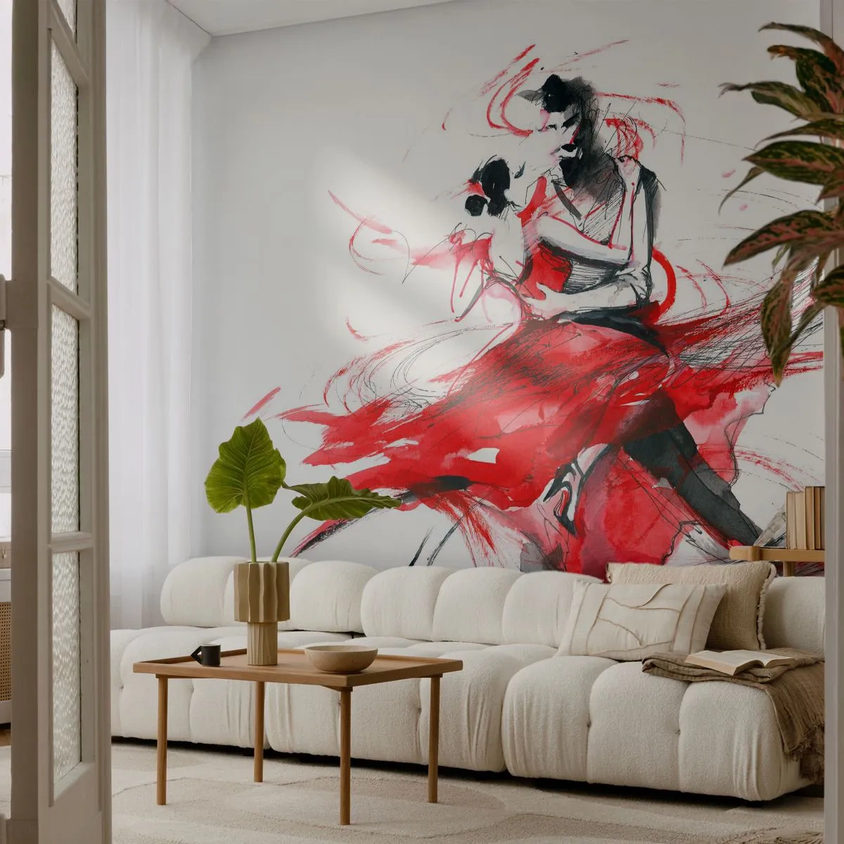 Fototapeta Samolepicí Deluxe Sticker - Tango - rytmus náruživostí - Abstrakce, Tanec, Tanečník - 250x175 cm