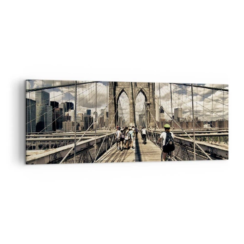 Obraz na plátně - Přímo do srdce města - 140x50 cm