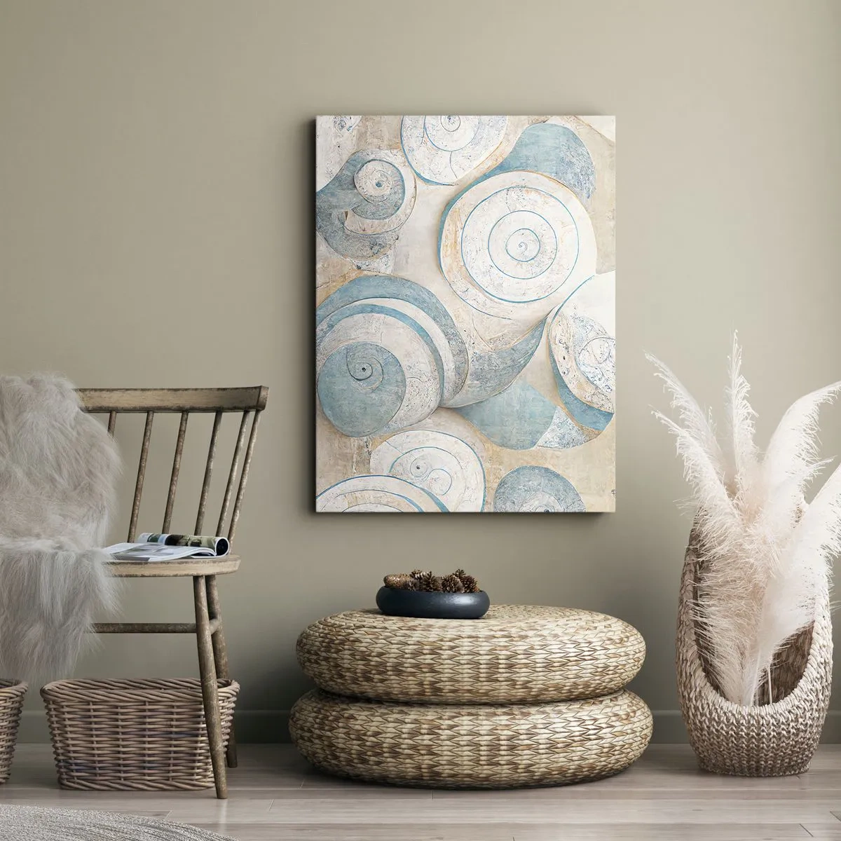 Obraz na plátně - Co skrývá mušle? - 80x120 cm