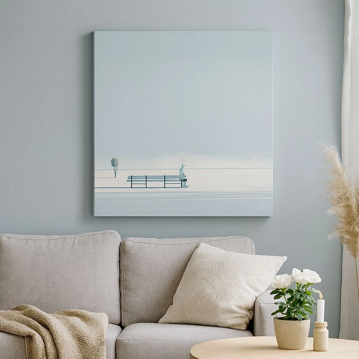 Obraz na plátně - Ano, čekám. - 30x30 cm