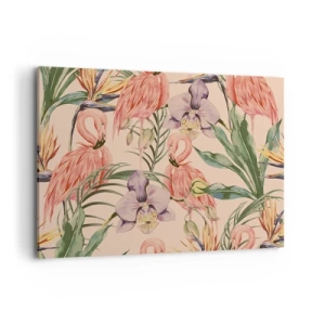 Obraz na plátně - Růžový balet v květech - 120x80 cm