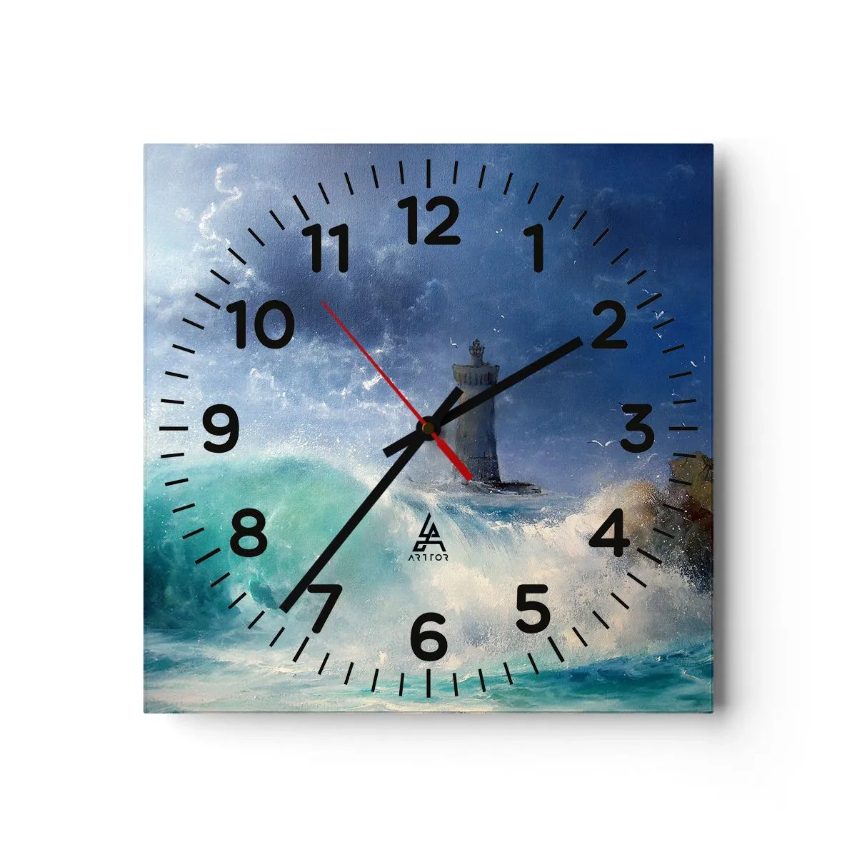 Nástěnné hodiny - Na stráži proti živlům - 30x30 cm