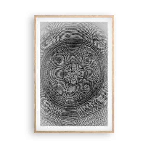 Plakát v rámu světlý dub - Znamení doby - 61x91 cm