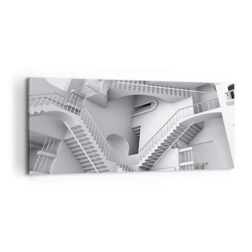 Obraz na plátně - Paradoxy prostoru - 100x40 cm