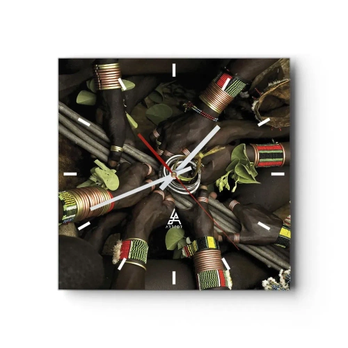 Nástěnné hodiny - Jsme spolu - 40x40 cm