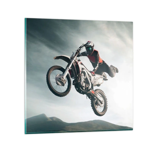 Obraz na skle - Není zábava bez rizika - 70x70 cm