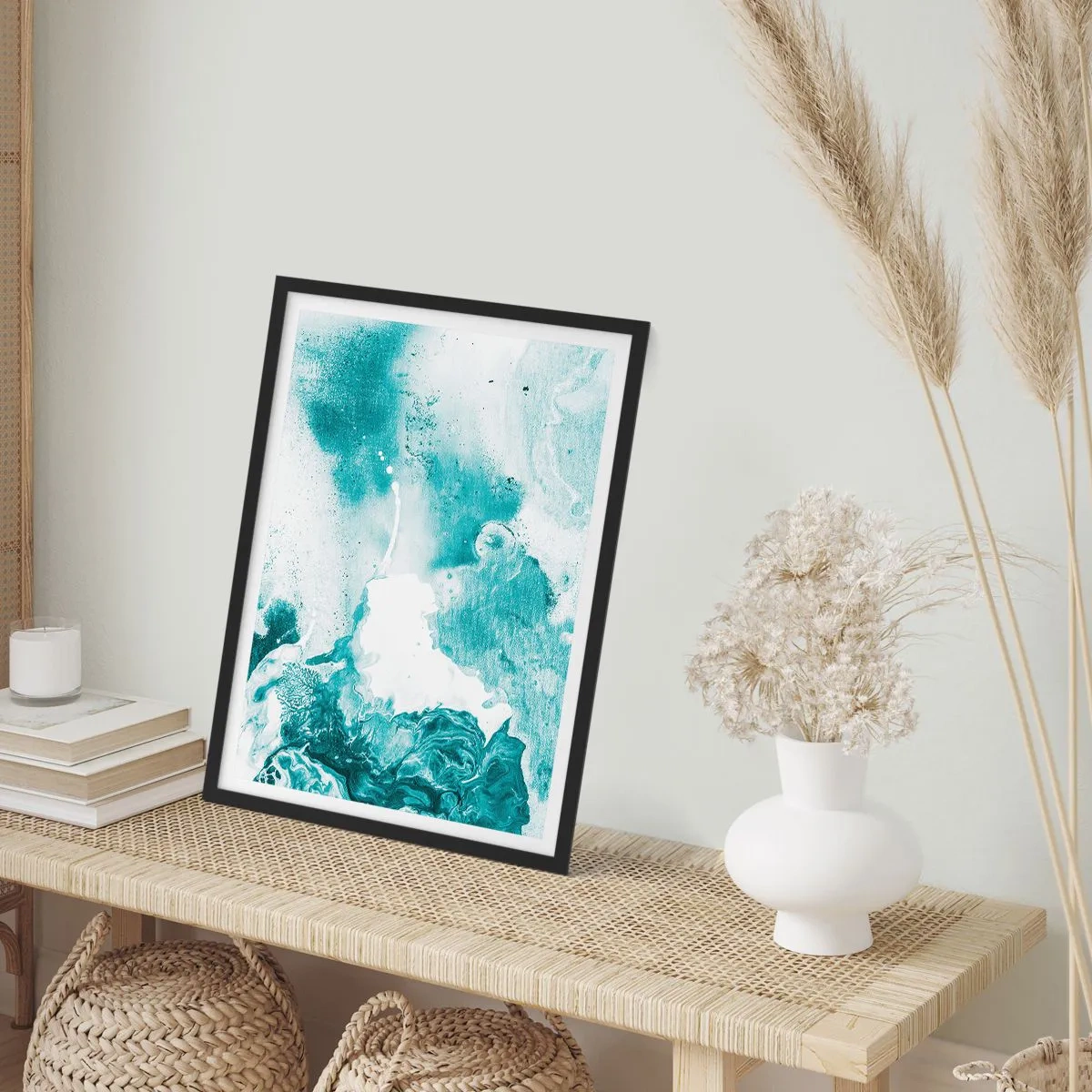 Plakát v černém rámu - Povodí modré - 61x91 cm