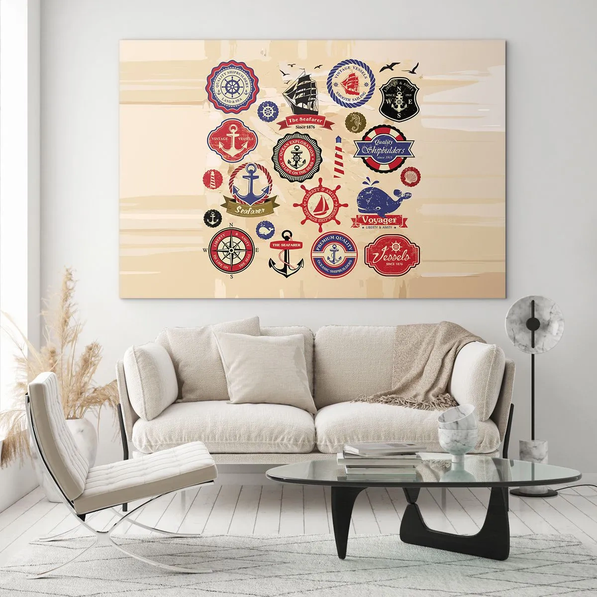 Obraz na skle - Námořnické bratrstvo - 100x70 cm