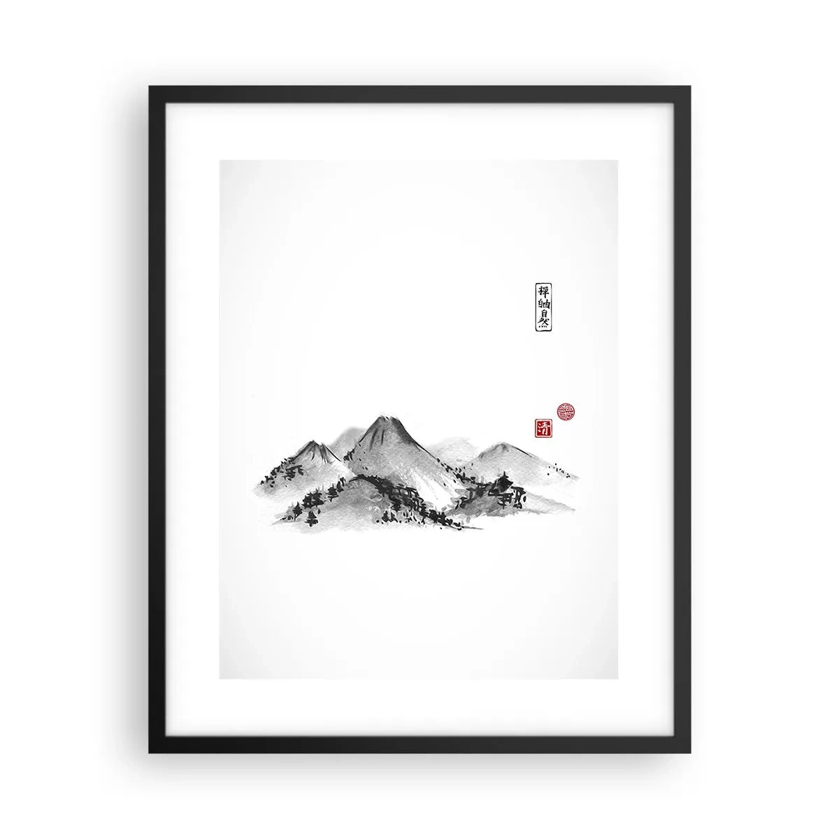 Plakát v černém rámu - Za hranicí vzdálenosti - 40x50 cm