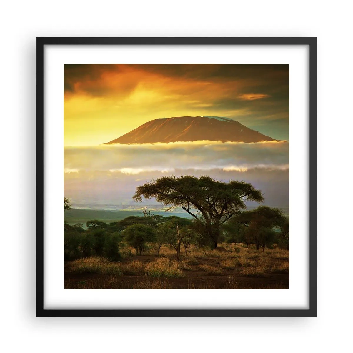 Plakát v černém rámu - Sen cestovatele - 50x50 cm