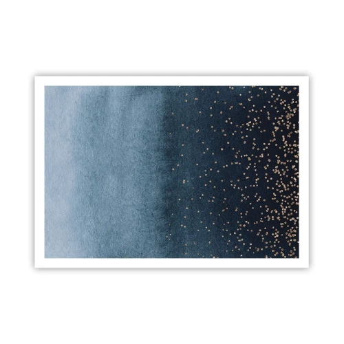 Plakát - Kompozice – modré fáze - 100x70 cm