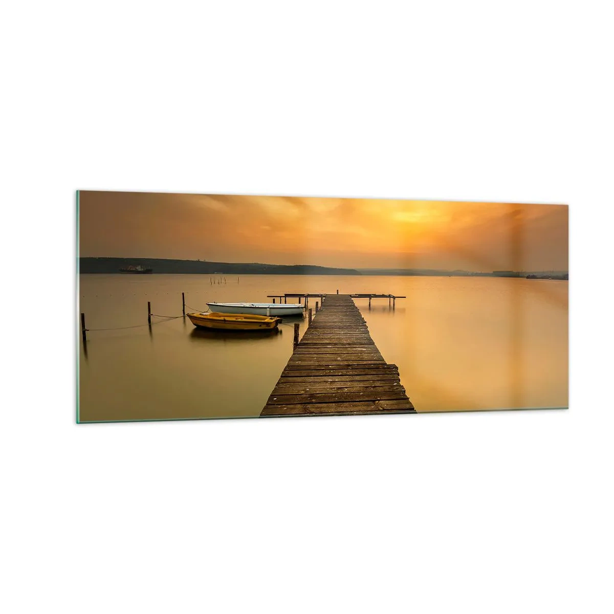 Obraz na skle - Otevřu ti zlaté nebe - 100x40 cm