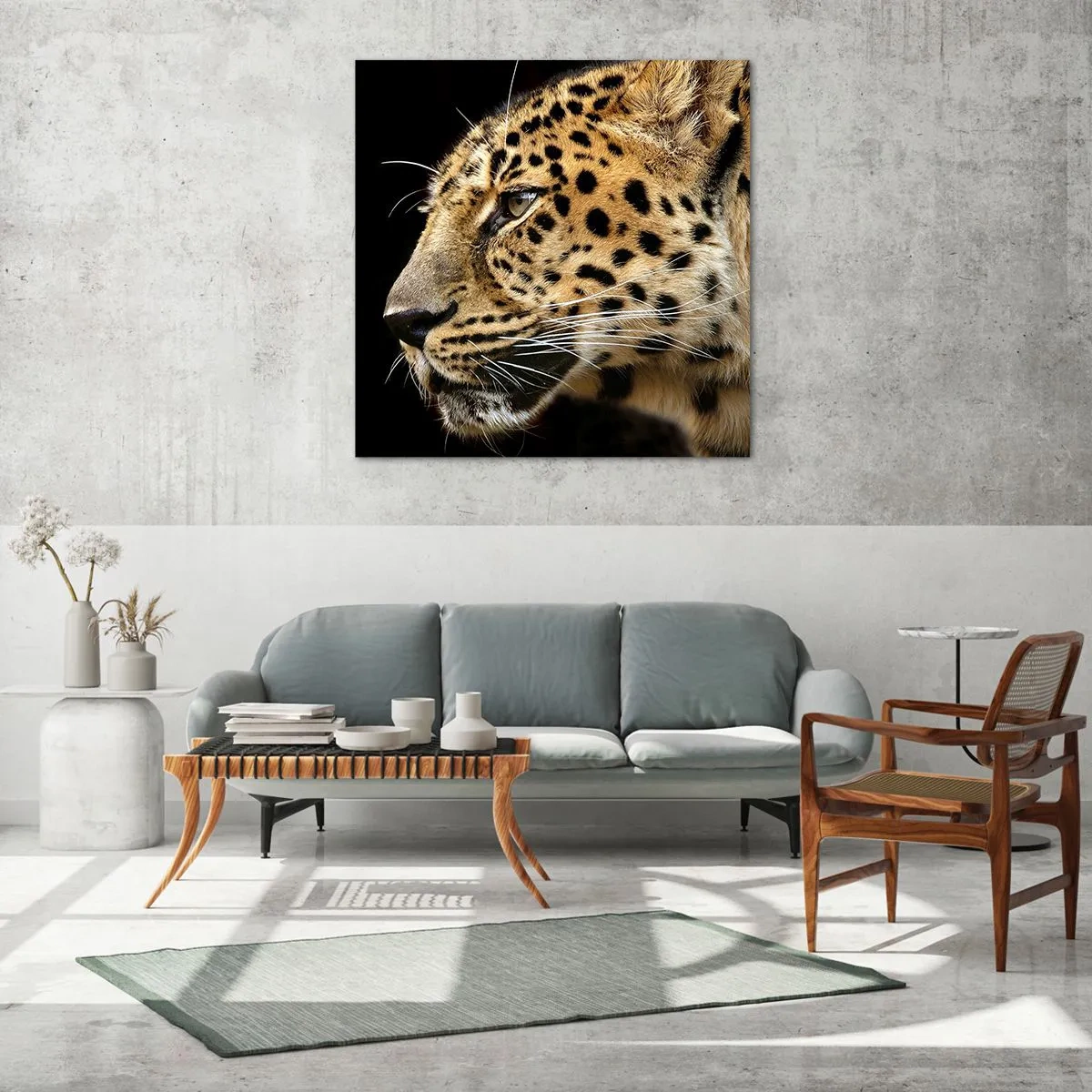 Obraz na skle - Klidný, soustředěný, připravený - 60x60 cm