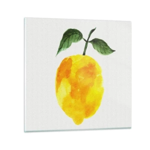 Obraz na skle - Jak poznat chuť slunce - 30x30 cm