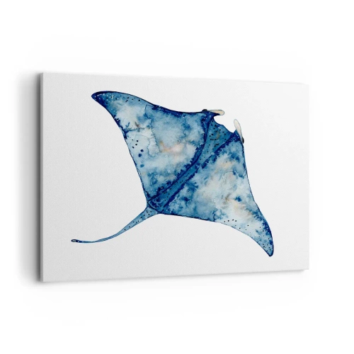 Obraz na plátně - Život v modři - 100x70 cm