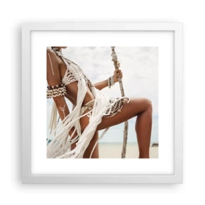 Plakát v bílém rámu - Kněžka slunce - 30x30 cm