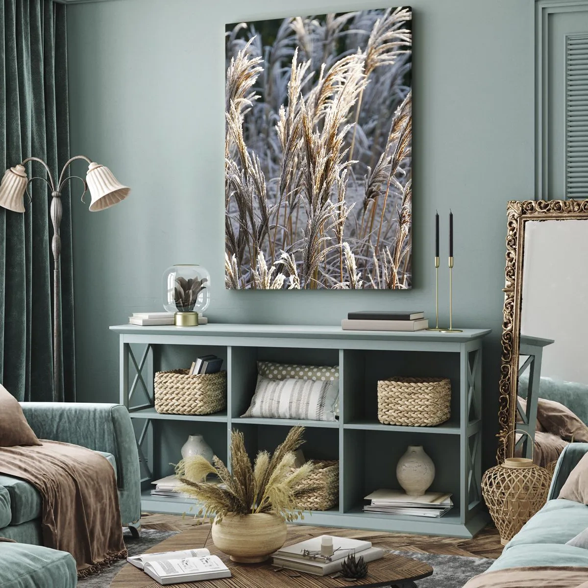 Obraz na plátně - Mrazem pokryté - 45x80 cm