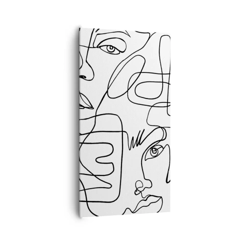 Obraz na plátně - Ve spletených emocích - 65x120 cm