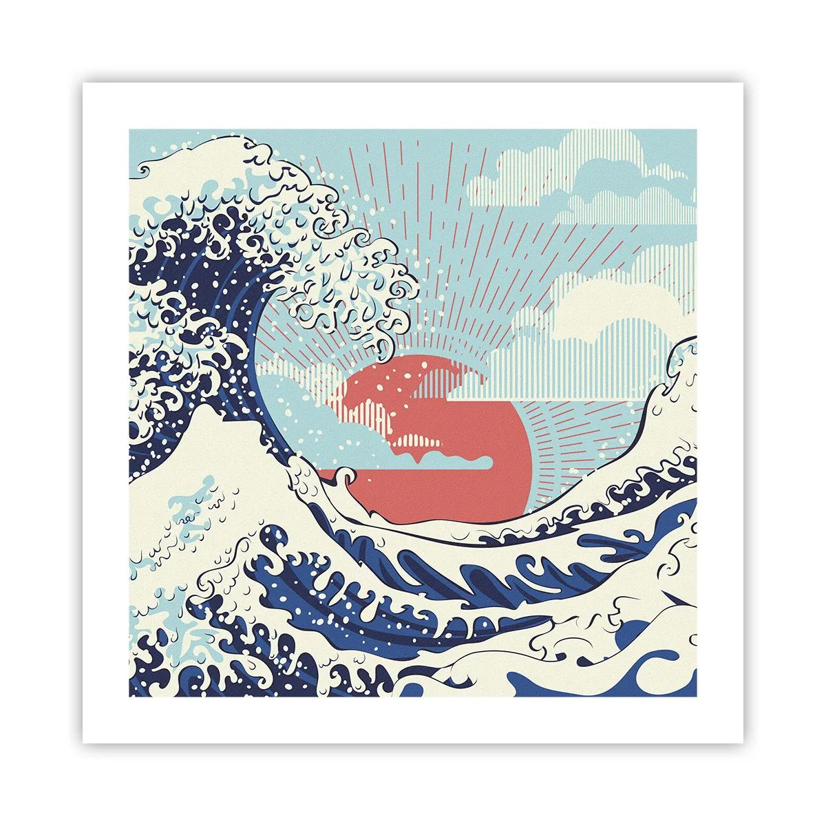 Plakát - Z japonských inspirací - 50x50 cm